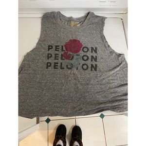 SPIRITUAL GANGSTER PELOTON rose tank